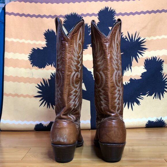 Dan Post Women's 7.5 Vintage Western Cowboy Boots American Made Soft - Picture 4 of 8
